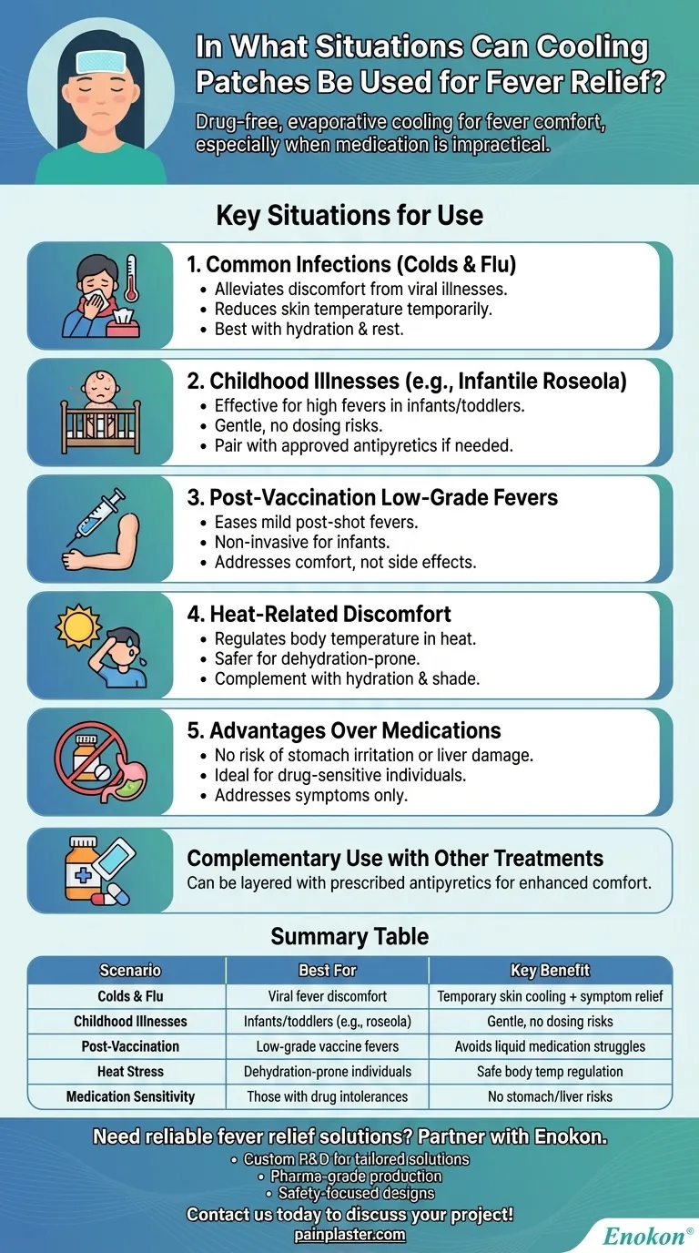 In welchen Situationen können Kühlpflaster zur Fiebersenkung verwendet werden?Sicherer und drogenfreier Komfort für alle Altersgruppen Visuelle Anleitung