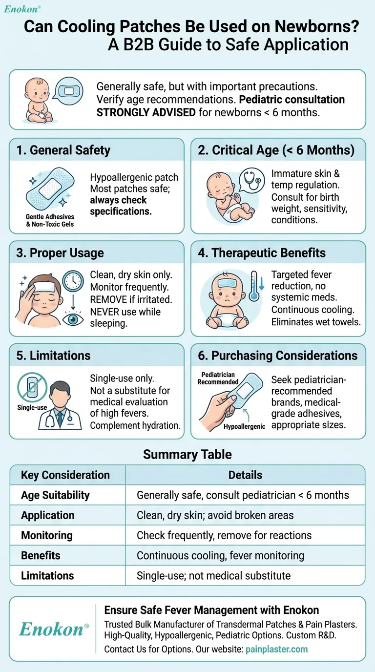Können Kühlpflaster bei Neugeborenen verwendet werden?Sichere Fieberlinderung für Säuglinge Visuelle Anleitung