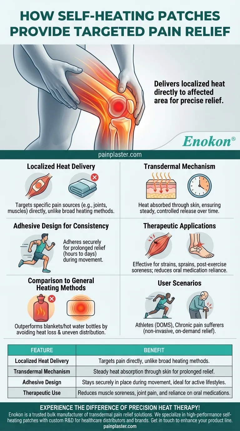 Como é que os adesivos de auto-aquecimento proporcionam um alívio específico da dor?Conforto duradouro e sem fármacos Guia Visual