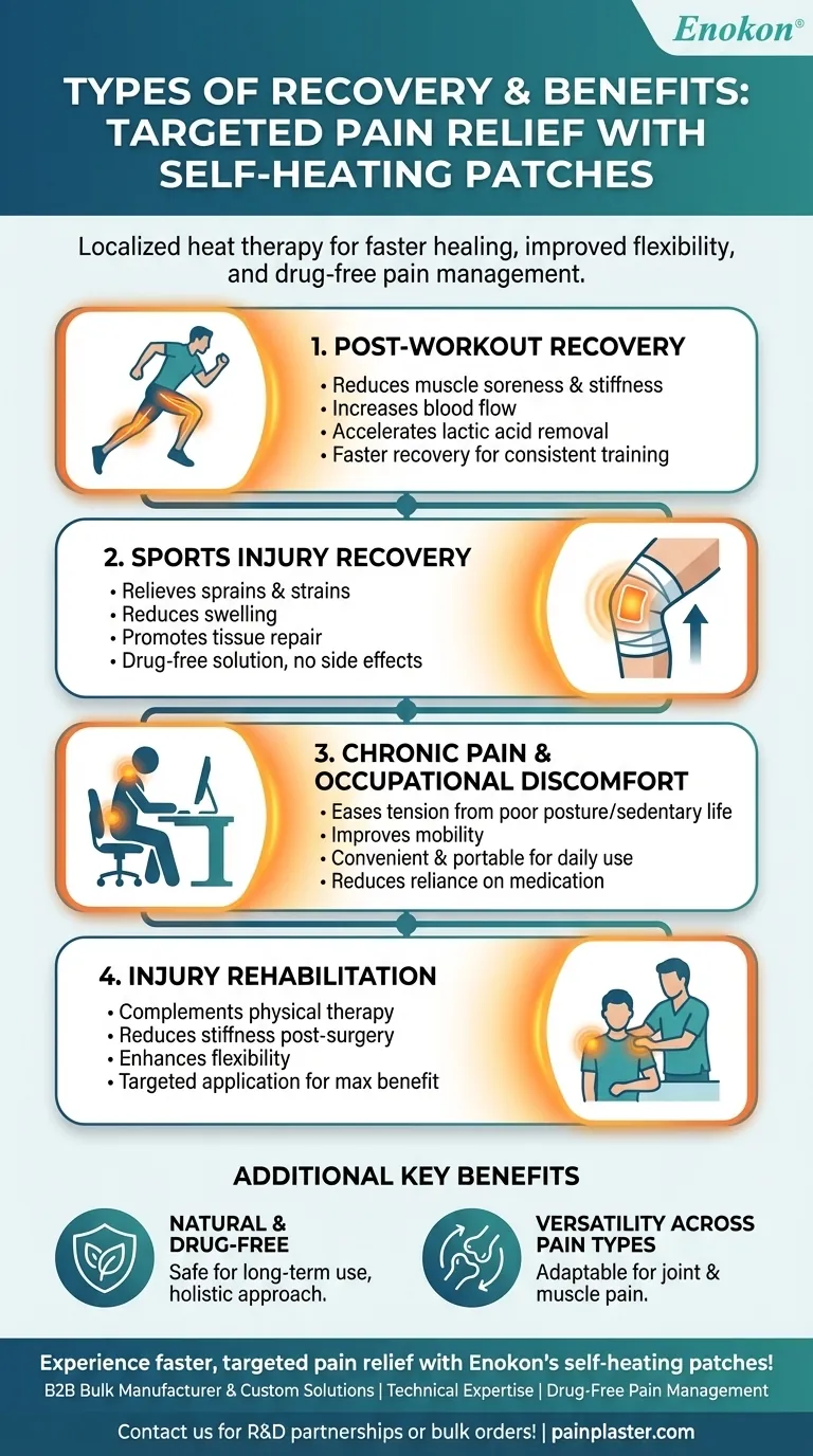Que tipos de recuperação podem beneficiar dos pensos de auto-aquecimento?Alívio da dor direcionado para uma cura mais rápida Guia Visual