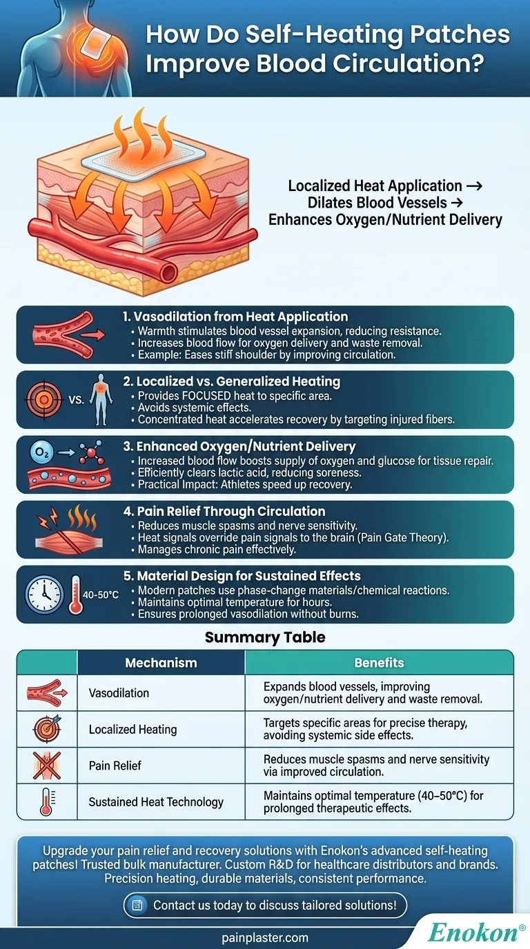 كيف تعمل لصقات التدفئة الذاتية على تحسين الدورة الدموية؟تعزيز الشفاء باستخدام العلاج الحراري الموجه دليل مرئي