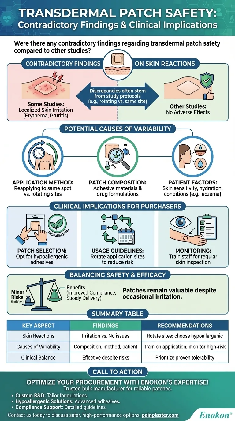 経皮吸収型パッチの安全性に関して矛盾する知見はあったか？ヘルスケアバイヤーのための主要な洞察 ビジュアルガイド