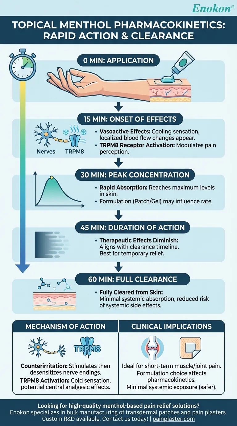 メントール外用薬の薬物動態は？速やかな吸収と短期間の緩和について解説 ビジュアルガイド
