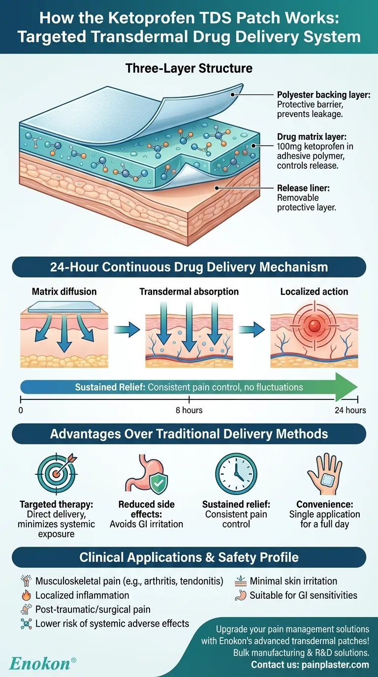 酮洛芬 TDS 贴片如何发挥作用？有针对性地缓解疼痛，副作用极小 图解指南