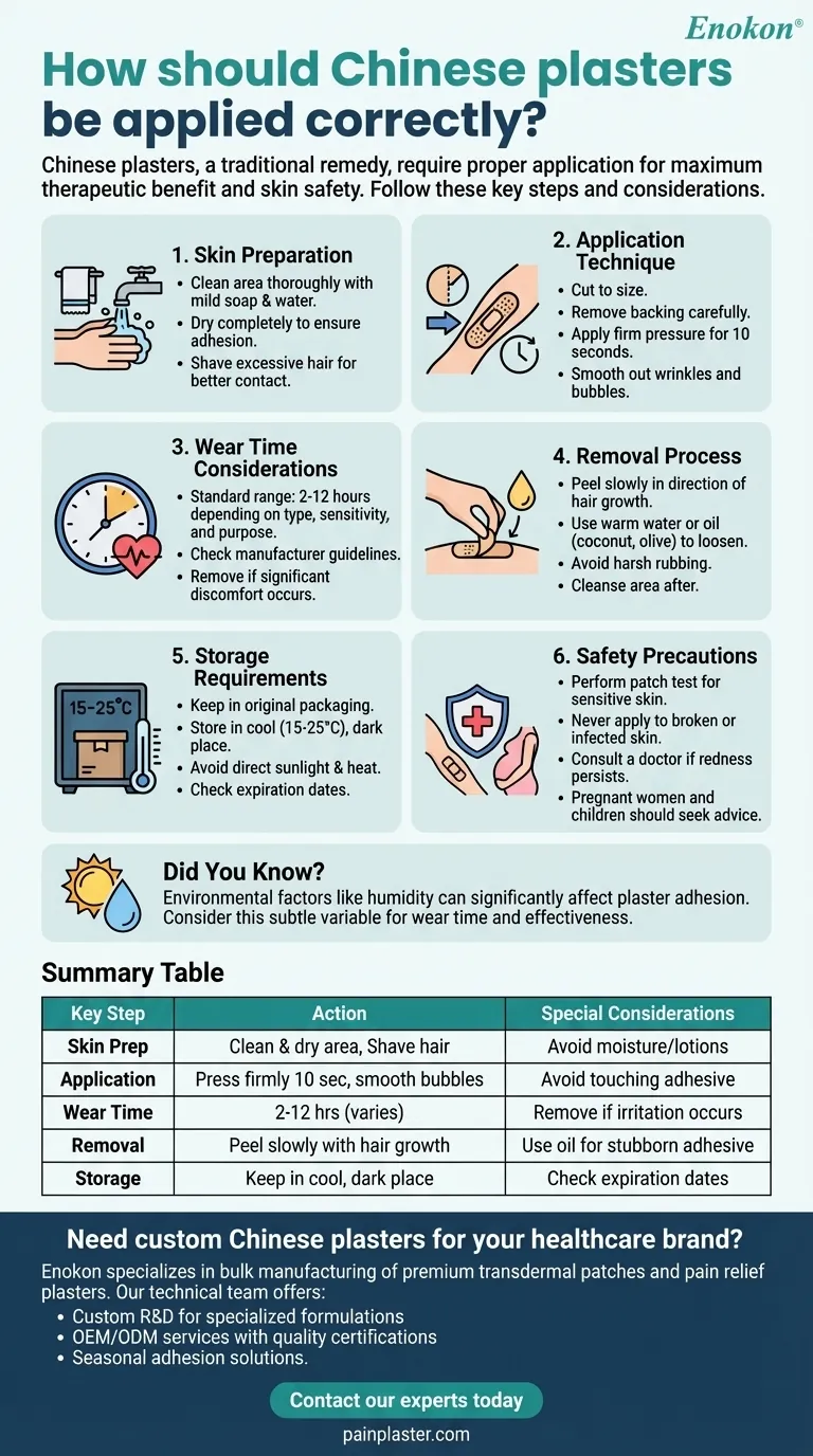 How should Chinese plasters be applied correctly? Master Safe & Effective Use Visual Guide