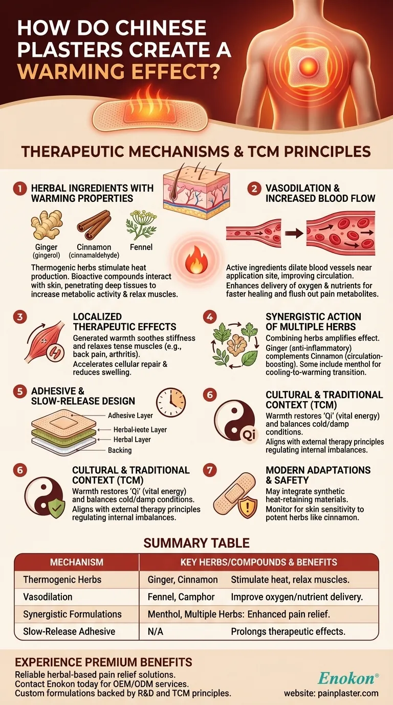 Wie erzeugen chinesische Pflaster eine wärmende Wirkung auf den Körper?Entdecken Sie die Wissenschaft hinter der Schmerzlinderung Visuelle Anleitung