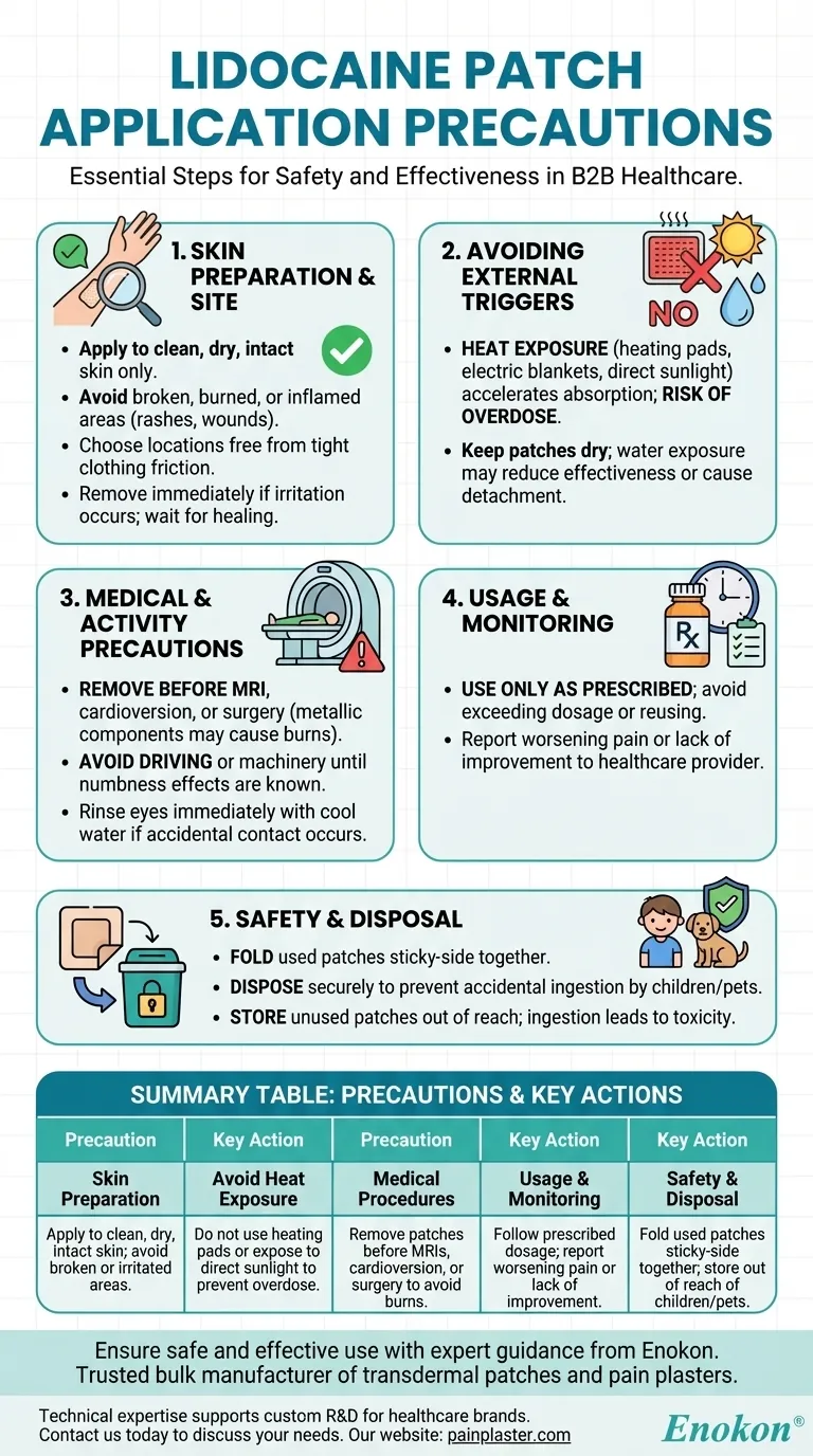 Какие меры предосторожности следует соблюдать при применении лидокаиновых пластырей?Основные советы по безопасности для эффективного использования Визуальное руководство